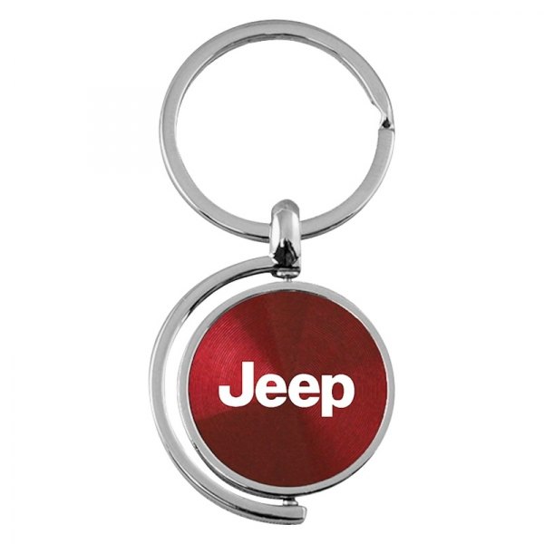 Autogold® - Jeep Burgundy Spinner Key Chain