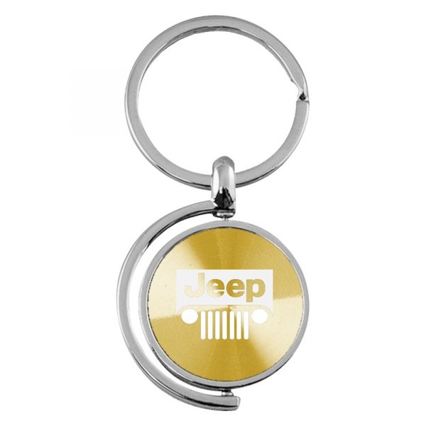 Autogold® - Jeep Grille Gold Spinner Key Chain