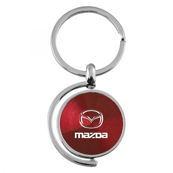 Autogold® - Mazda Burgundy Spinner Key Chain
