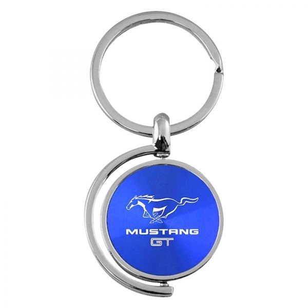 Autogold® - Mustang GT Blue Spinner Key Chain