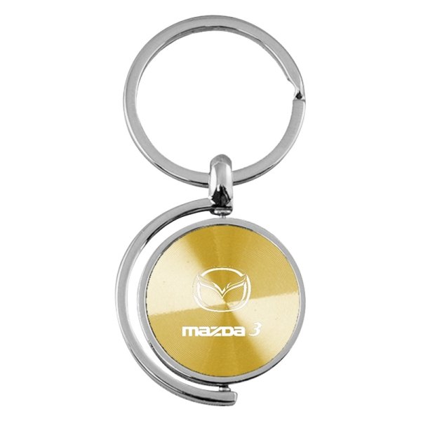 Autogold® - Mazda 3 Gold Spinner Key Chain