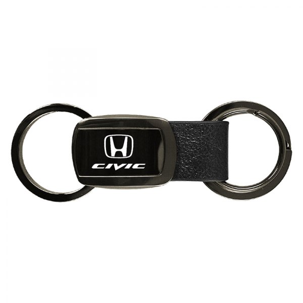 Autogold® - Civic Double Valet Leather Key Chain