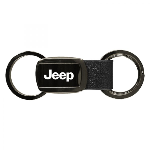 Autogold® - Jeep Double Valet Leather Key Chain