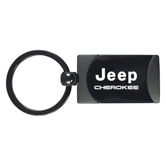 Autogold® - Cherokee Gun Metal Two-Tone Rectangular Key Chain