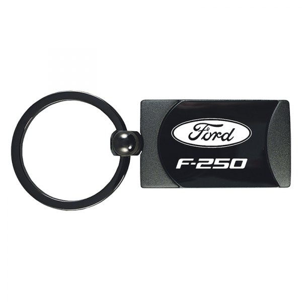 Autogold® - F-250 Gun Metal Two-Tone Rectangular Key Chain