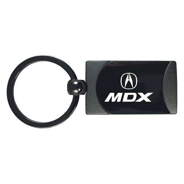 Autogold® - MDX Gun Metal Two-Tone Rectangular Key Chain