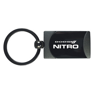 Autogold® - Nitro Gun Metal Two-Tone Rectangular Key Chain