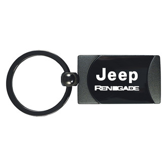 Autogold® - Renegade Gun Metal Two-Tone Rectangular Key Chain