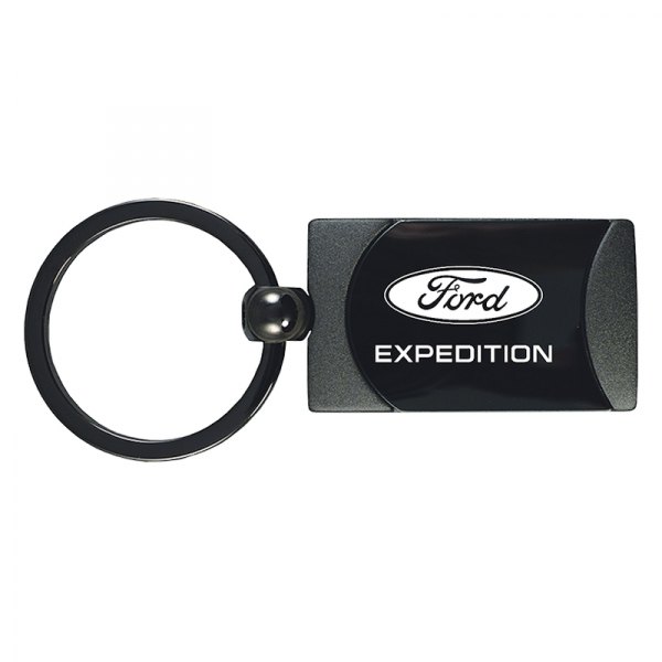 Autogold® - Expedition Gun Metal Two-Tone Rectangular Key Chain