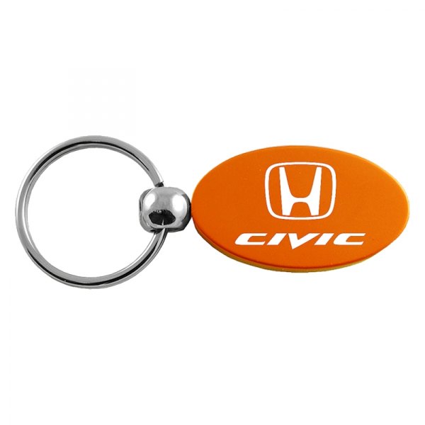 Autogold® - Civic Orange Oval Key Chain