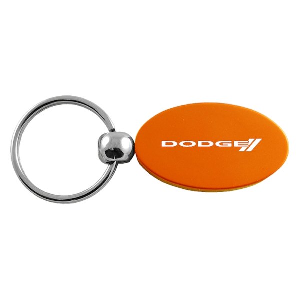 Autogold® - Dodge Stripe Orange Oval Key Chain