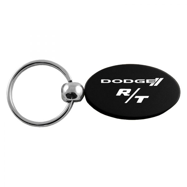 Autogold® - Dodge R/T Black Oval Key Chain