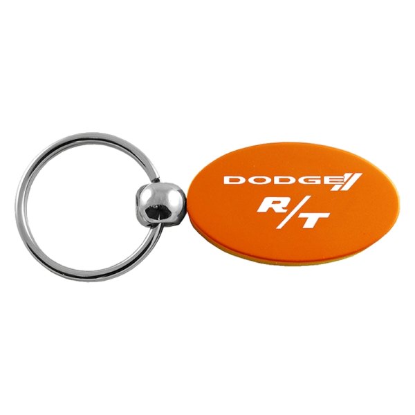 Autogold® - Dodge R/T Orange Oval Key Chain