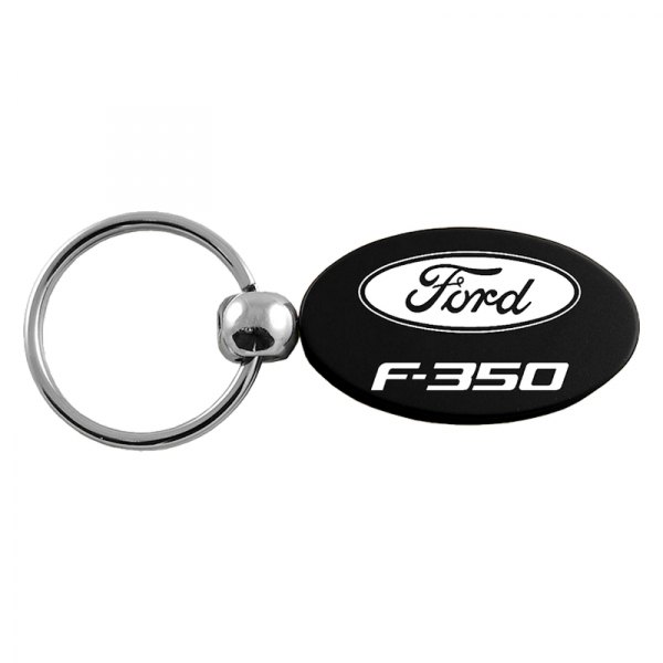 Autogold® - F-350 Black Oval Key Chain