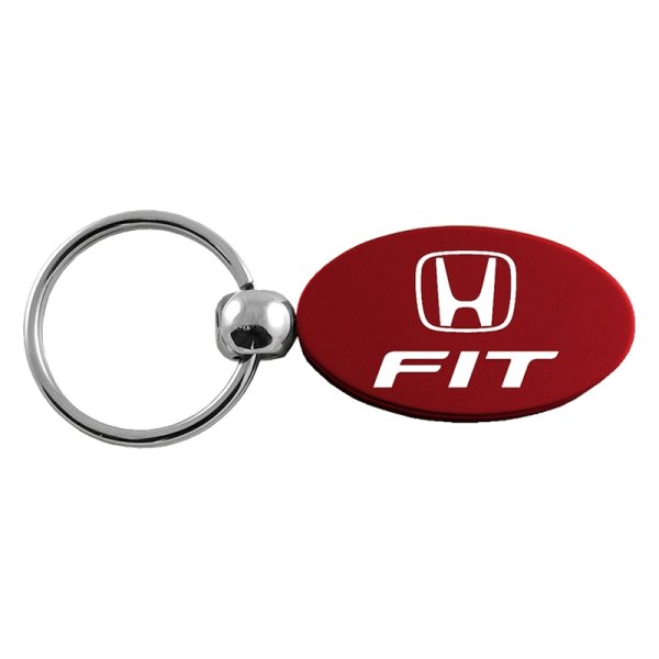 Autogold® - Fit Burgundy Oval Key Chain