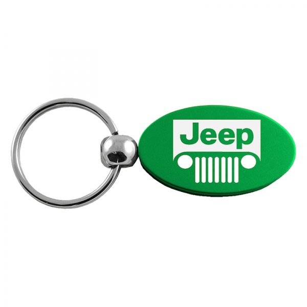 Autogold® - Jeep Grille Green Oval Key Chain