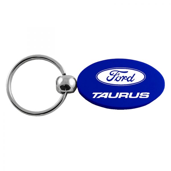 Autogold® - Taurus Blue Oval Key Chain