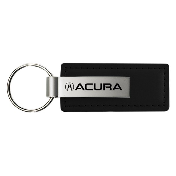 Autogold® - Acura Black Leather Key Chain
