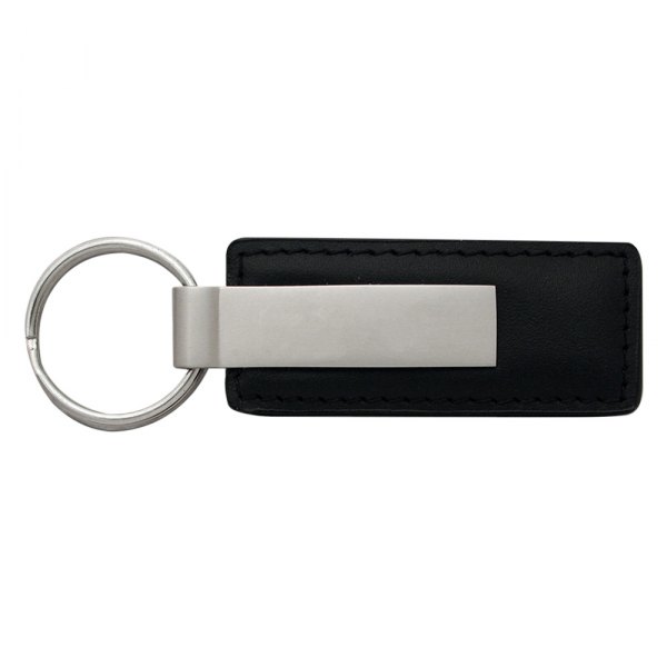 Autogold® - Blank Black Leather Key Chain