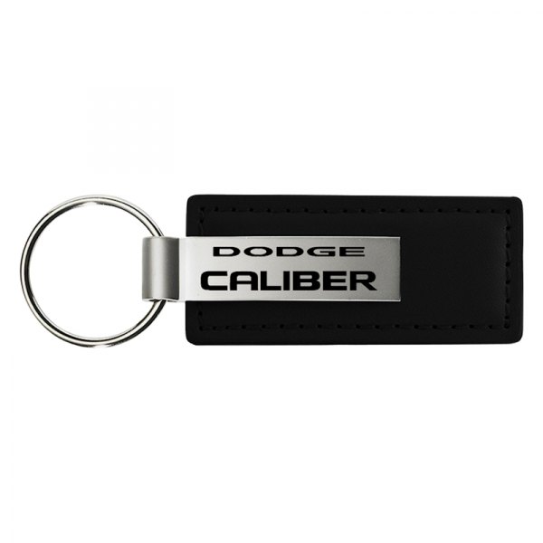 Autogold® - Caliber Black Leather Key Chain