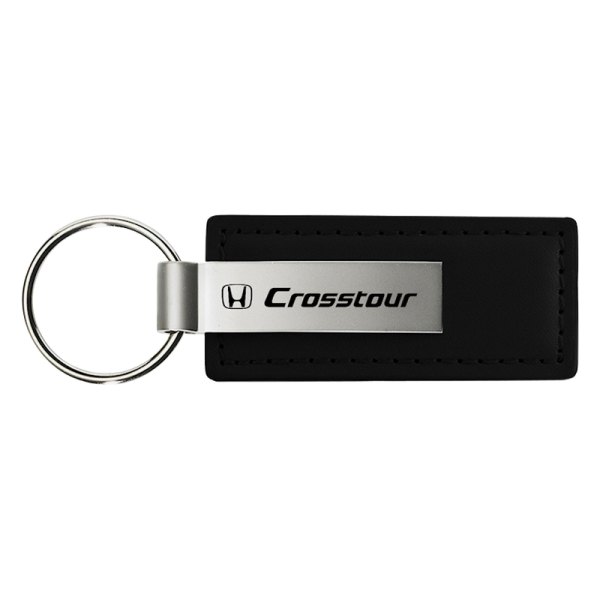 Autogold® - Crosstour Black Leather Key Chain
