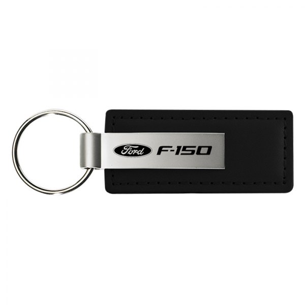 Autogold® - F-150 Black Leather Key Chain