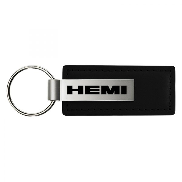Autogold® - Hemi Black Leather Key Chain