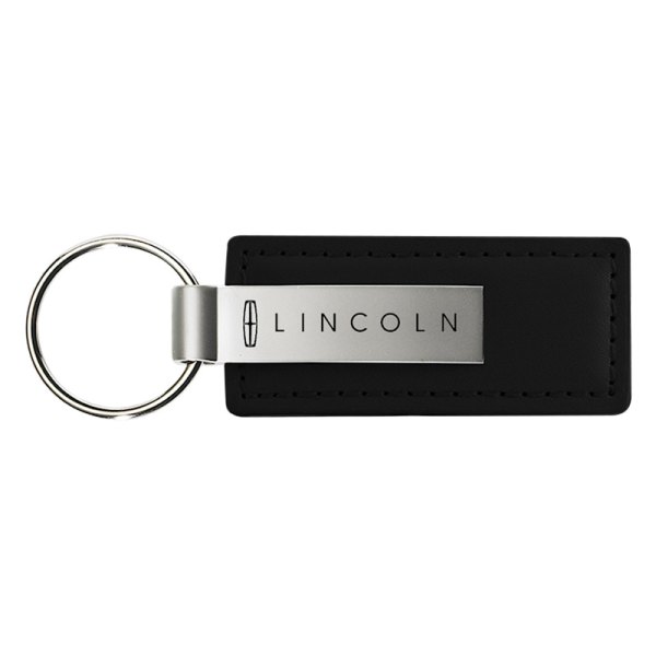 Autogold® - Lincoln Black Leather Key Chain