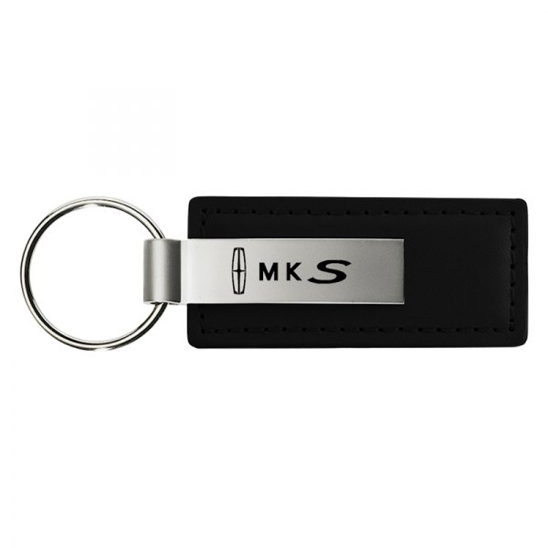 Autogold® - MKS Black Leather Key Chain