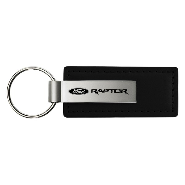 Autogold® - Raptor Black Leather Key Chain