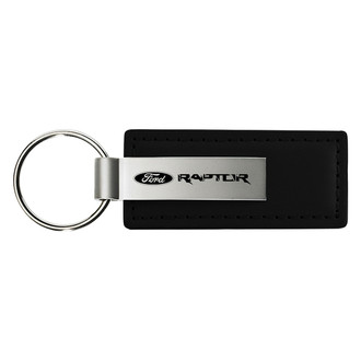 Autogold® - Raptor Black Leather Key Chain