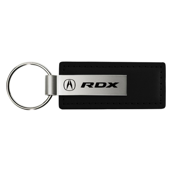 Autogold® - RDX Black Leather Key Chain