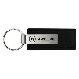 Autogold® - RLX Black Leather Key Chain