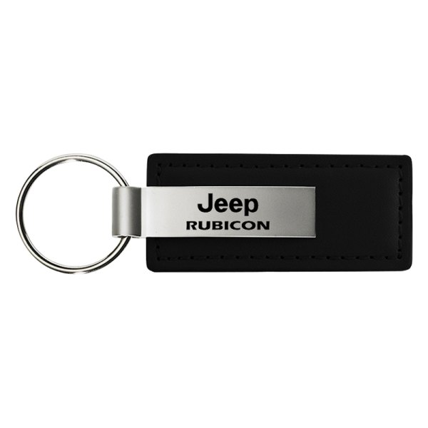 Autogold® - Rubicon Black Leather Key Chain