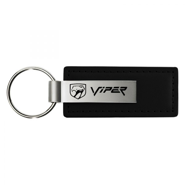 Autogold® - Viper New Black Leather Key Chain (Sneaky Pete)