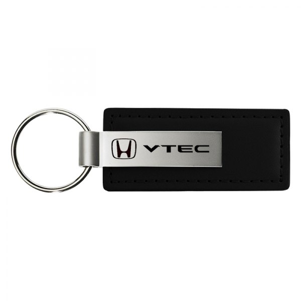 Autogold® - VTEC Black Leather Key Chain