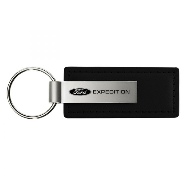 Autogold® - Expedition Black Leather Key Chain