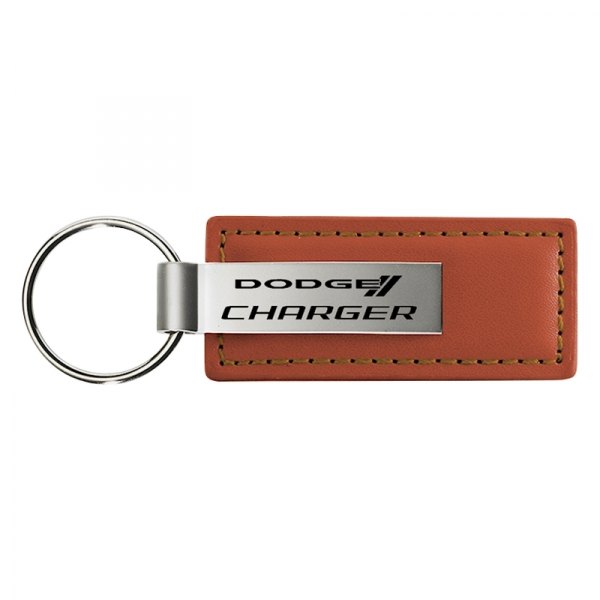 Autogold® - Charger Brown Leather Key Chain