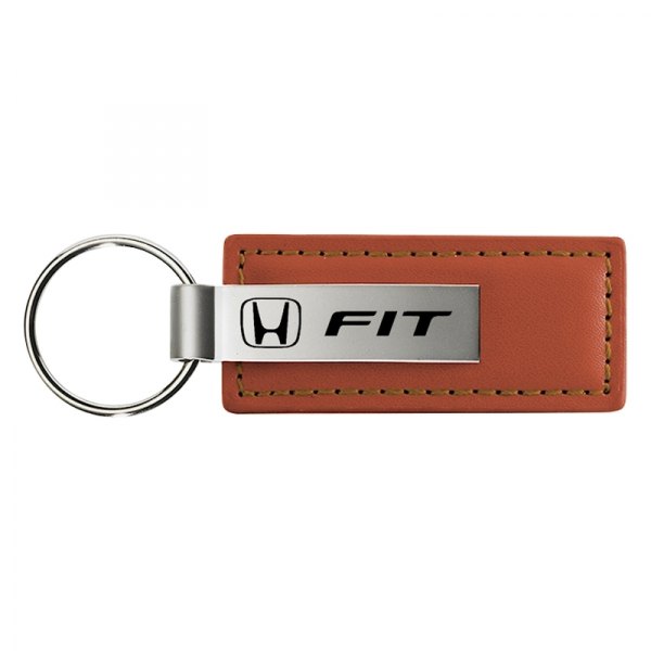 Autogold® - Fit Brown Leather Key Chain