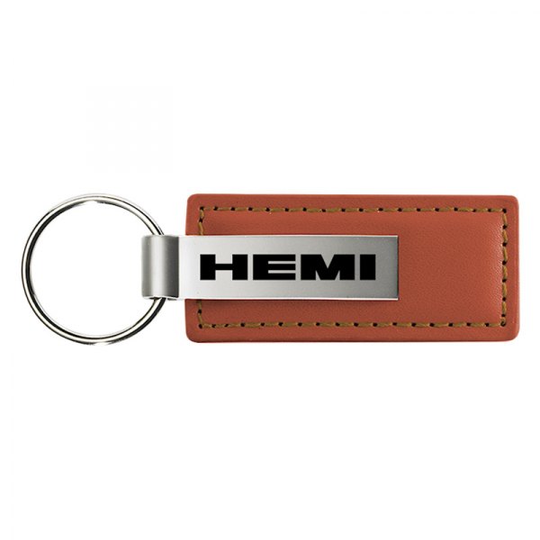 Autogold® - Hemi Brown Leather Key Chain