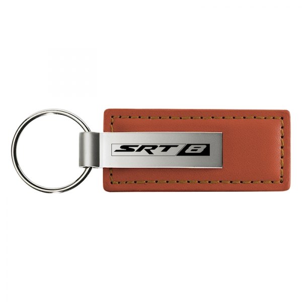 Autogold® - SRT8 Brown Leather Key Chain