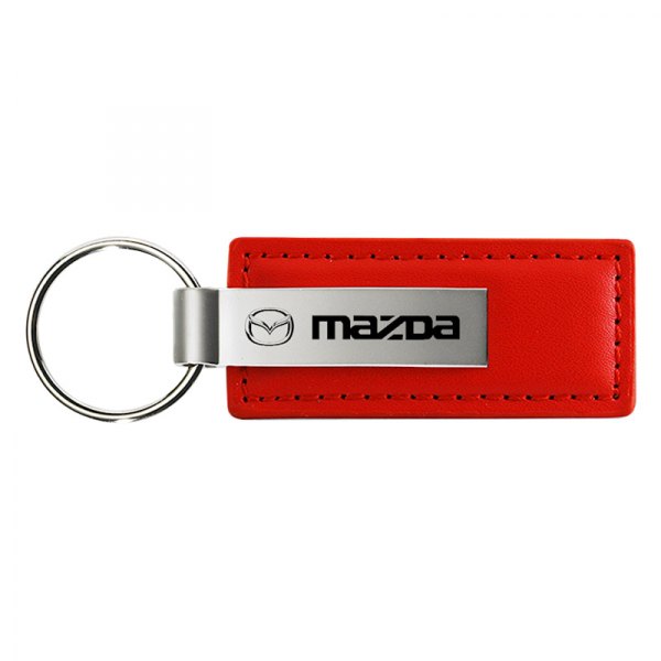 Autogold® - Mazda Red Leather Key Chain