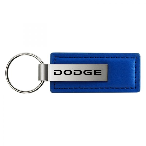 Autogold® - Dodge Blue Leather Key Chain