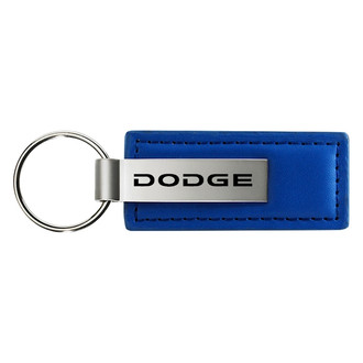 Autogold® - Dodge Blue Leather Key Chain