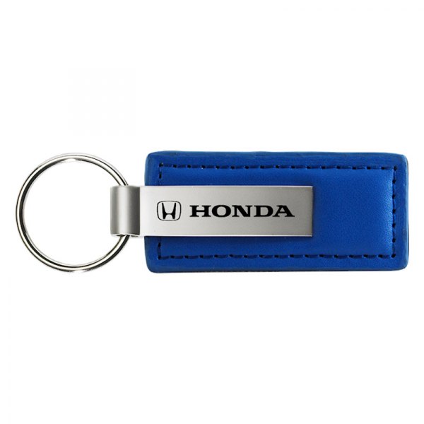 Autogold® - Honda Blue Leather Key Chain