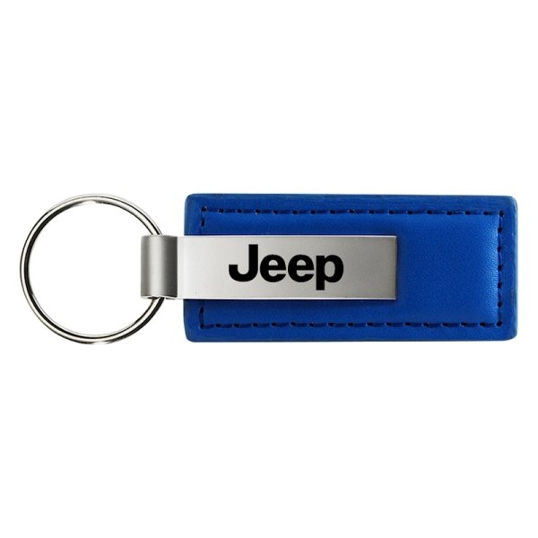 Autogold® - Jeep Blue Leather Key Chain