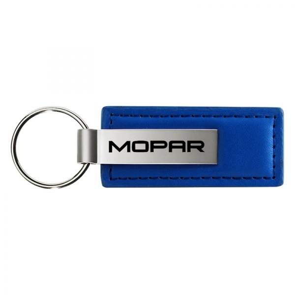 Autogold® - Mopar Blue Leather Key Chain