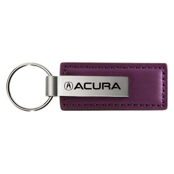 Autogold® - Acura Purple Leather Key Chain