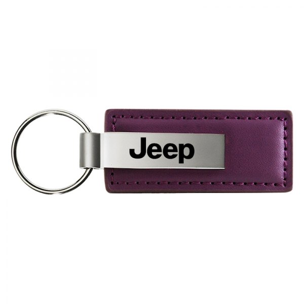 Autogold® - Jeep Purple Leather Key Chain