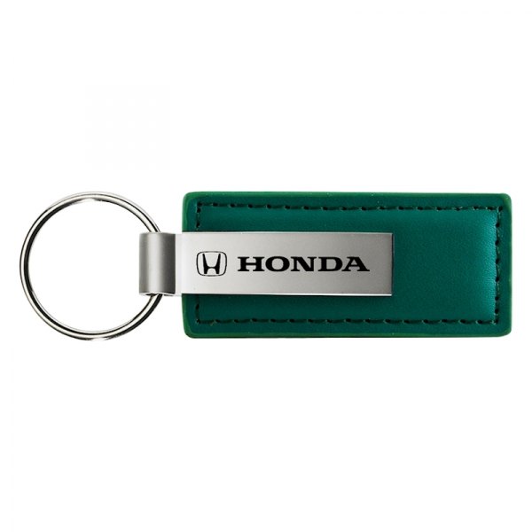 Autogold® - Honda Green Leather Key Chain